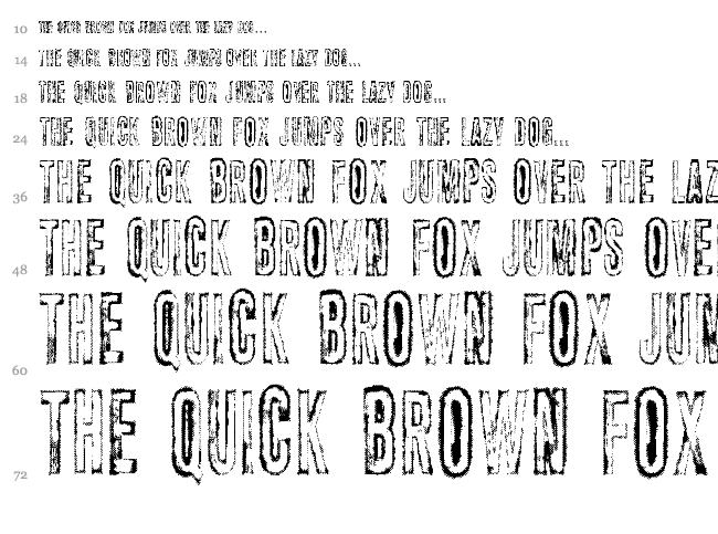 Vtks Carrier font waterfall